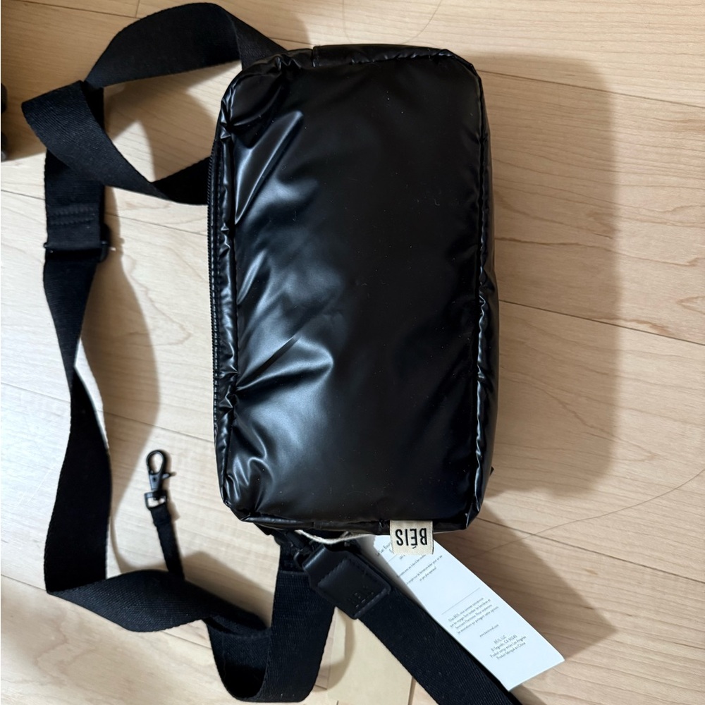 BEIS Black Mini Crossbody Bag
